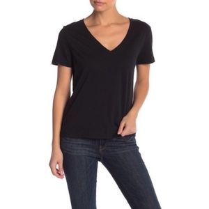 Bp V-Neck Short Sleeve Black T-Shirt XS NWOT